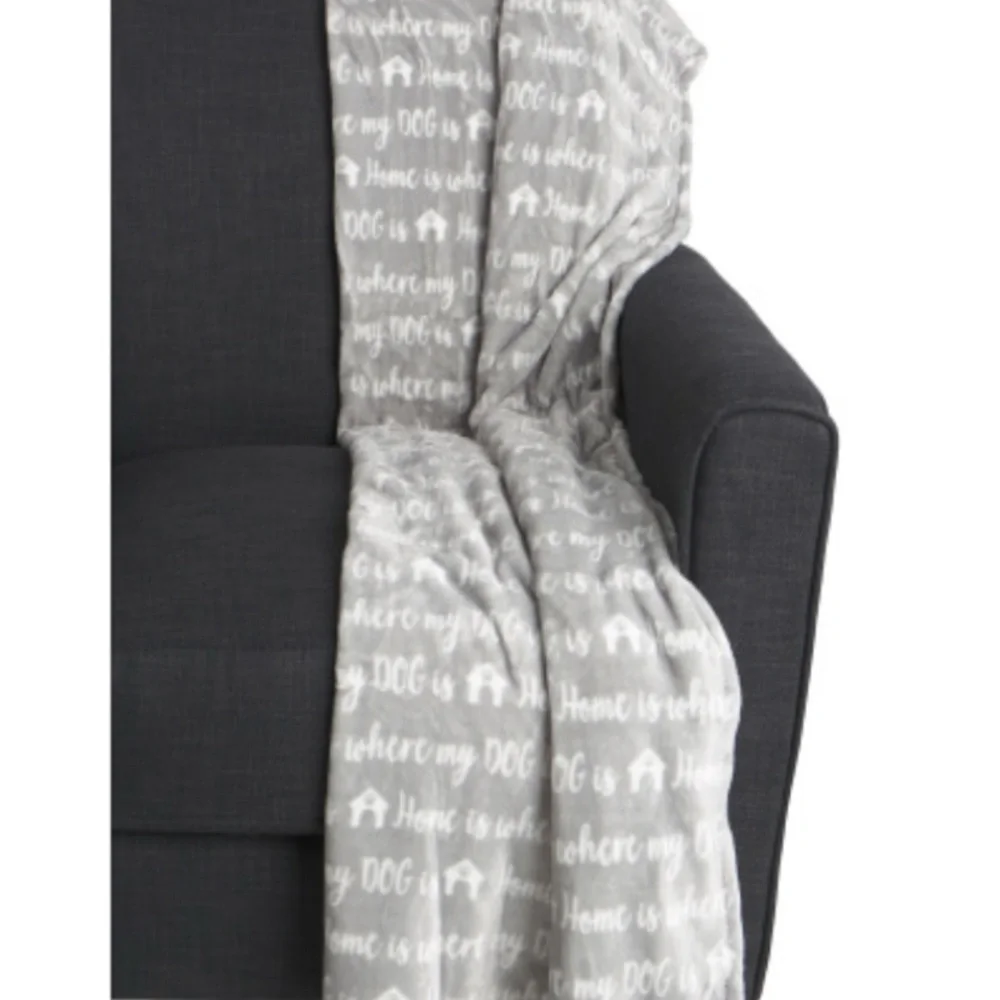 Thro by Marlo Lorenz Gray Pet Throw